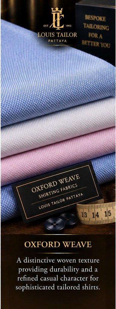 Oxford Shirting Fabric - Louis Tailor Pattaya