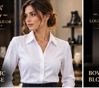 Classic women's blouse tailored in Pattaya