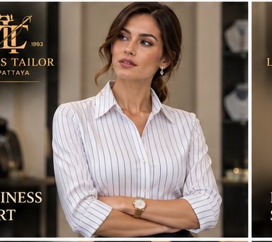 Women's business shirt tailored in Pattaya