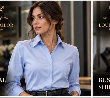 Formal women's shirt tailored in Pattaya