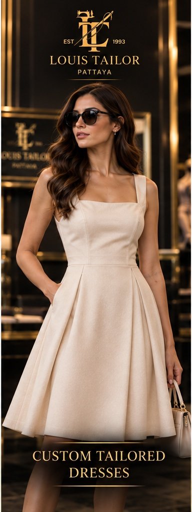 Women's Tailored Dress - Louis Tailor Pattaya
